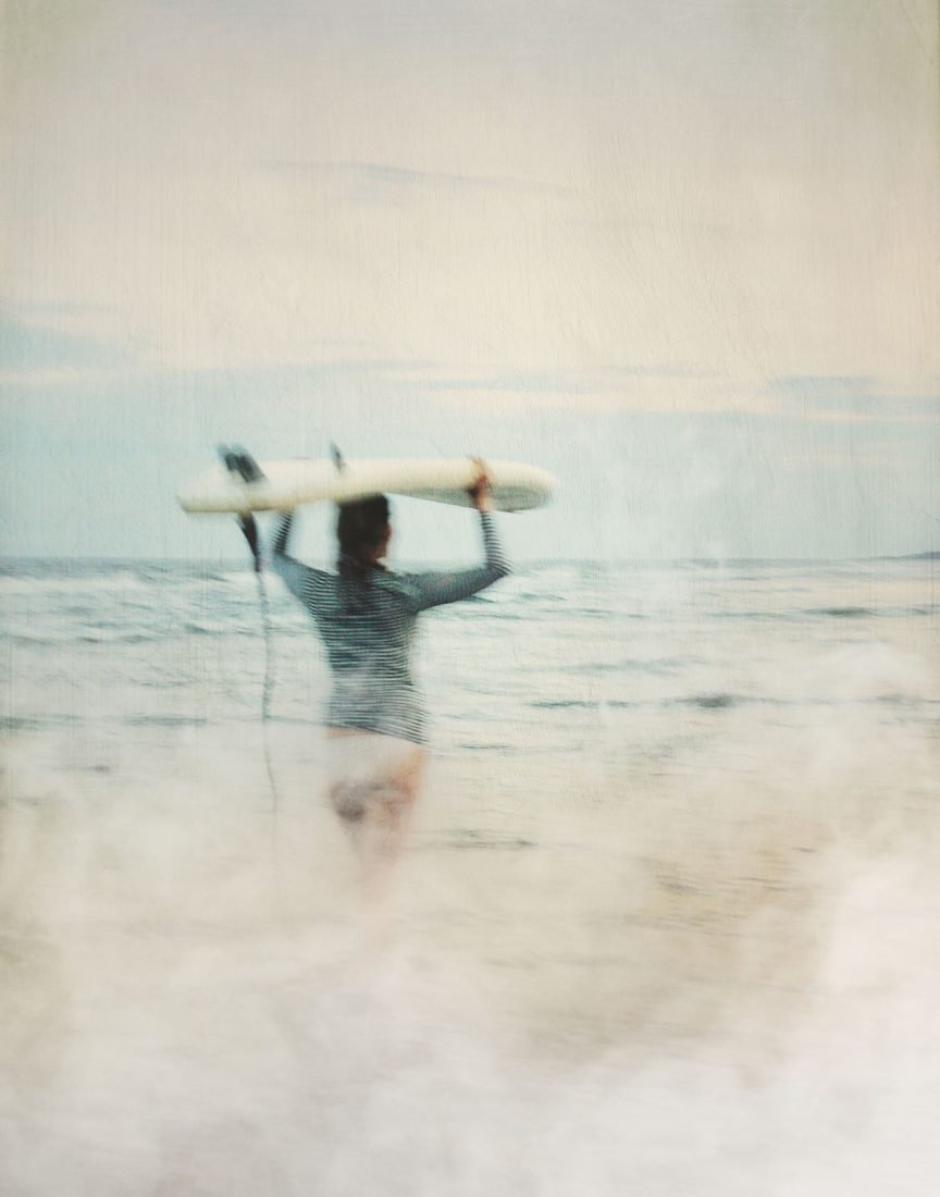 Surfer, photo-impressionism