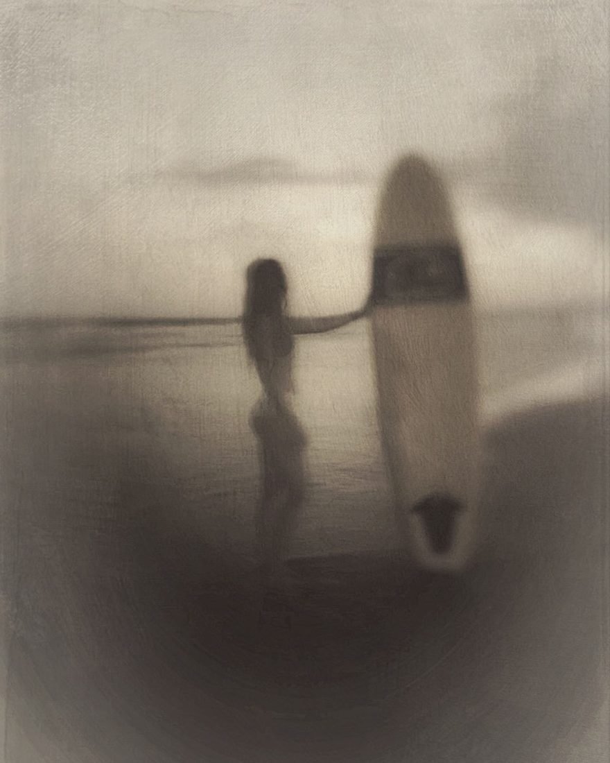 Surfer, photo-impressionism